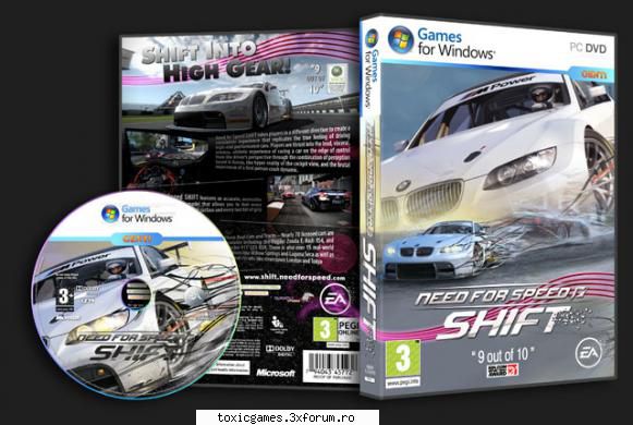 need for speed: shift (c) electronic 1 dvd
game type: gt / street securom + what its really like to